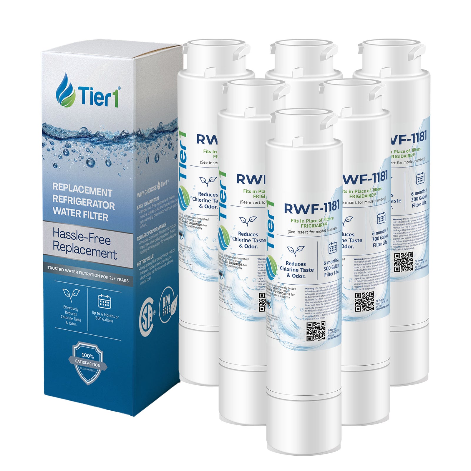 Frigidaire EPTWFU01 PureSource Ultra II  Refrigerator Water Filter Comparable by Tier1