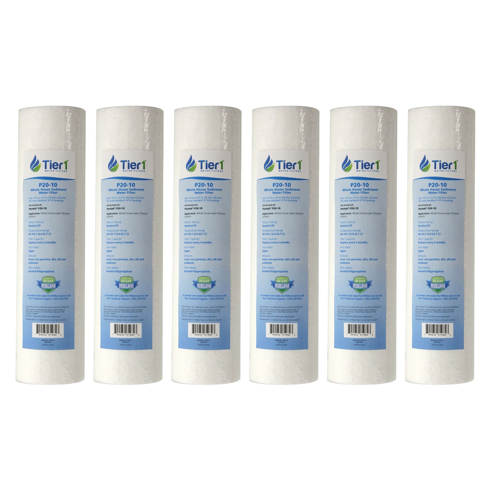 P20 Pentek Comparable Whole House Sediment Water Filter by Tier1 - DiscountFilterStore.com