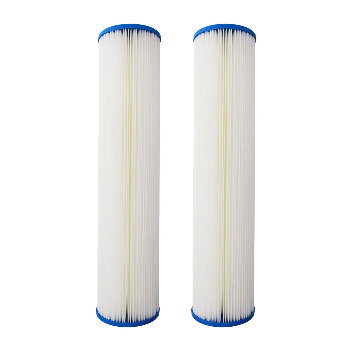 20 inch x 4.5 inch Pleated Sediment Water Filter by Tier1 (1 Micron) - DiscountFilterStore.com