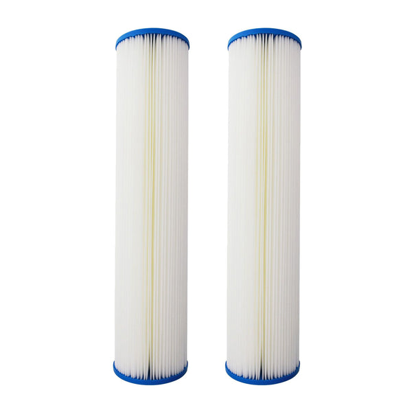 20 inch x 4.5 inch Pleated Sediment Water Filter by Tier1 (1 Micron) - Whole House Cartridges - 24.48 - DiscountFilterStore.com