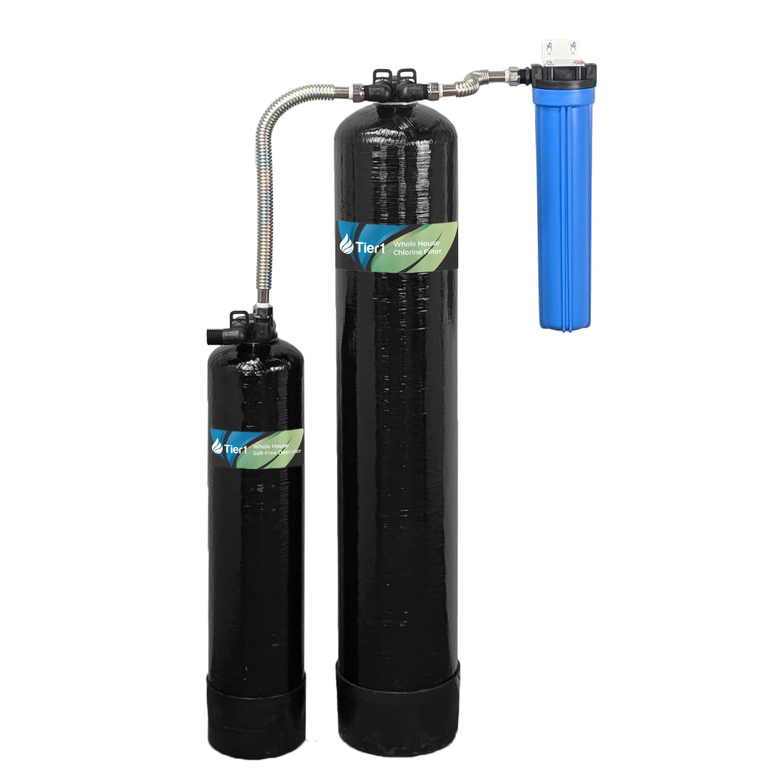 Tier1 Salt-Free Conditioner Bundle with Chlorine Filtration - TAC Scale Prevention plus 900,000 Gallons of Clean, Fresh Water - DiscountFilterStore.com