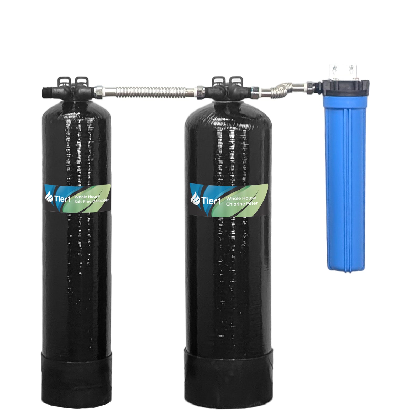 Tier1 Salt-Free Conditioner Bundle with Chlorine Filtration - TAC Scale Prevention plus 600,000 Gallons of Clean, Fresh Water - DiscountFilterStore.com