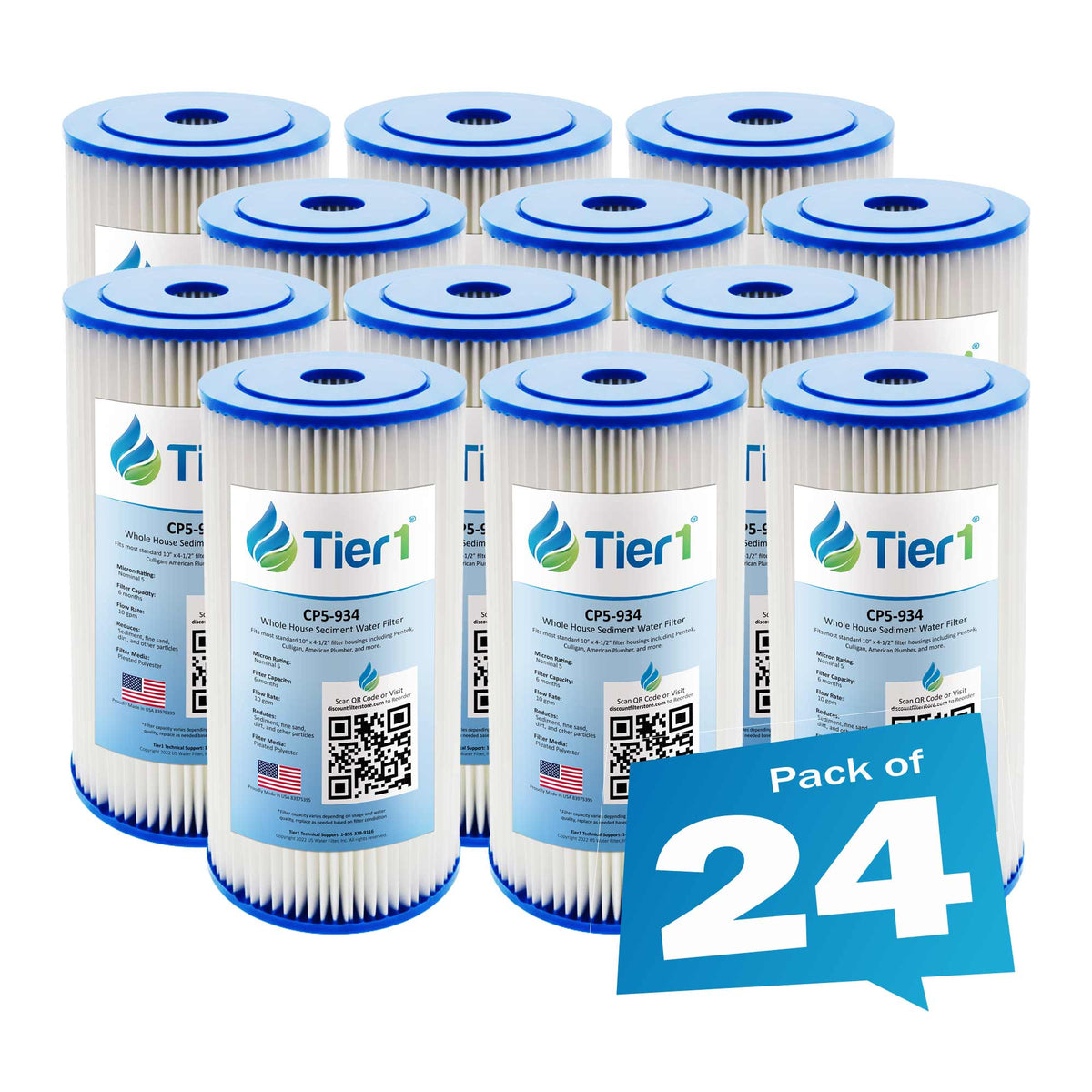 CP5-BBS-D Culligan Comparable Whole House Sediment Water Filter by Tier1