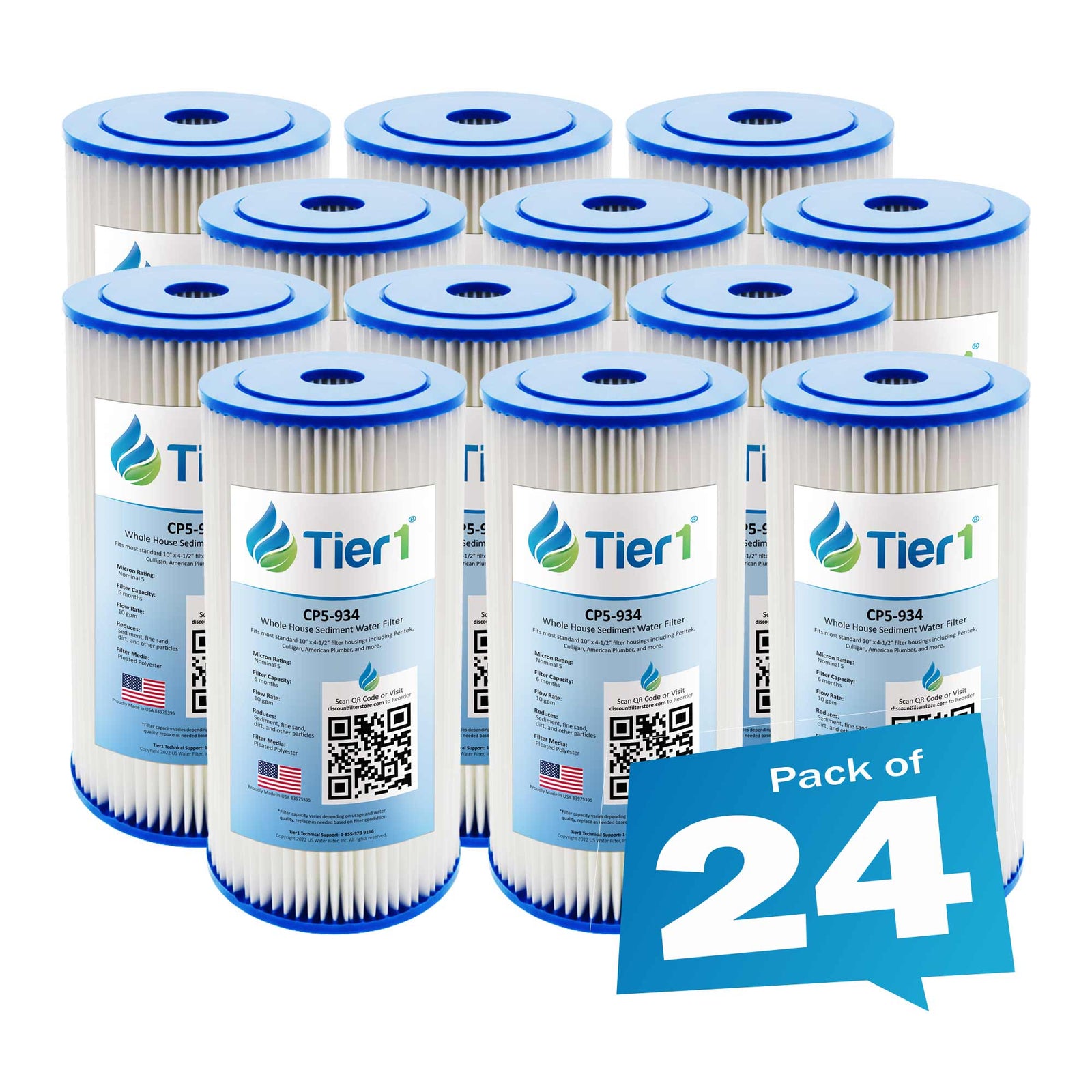 CP5-BBS-D Culligan Comparable Whole House Sediment Water Filter by Tier1