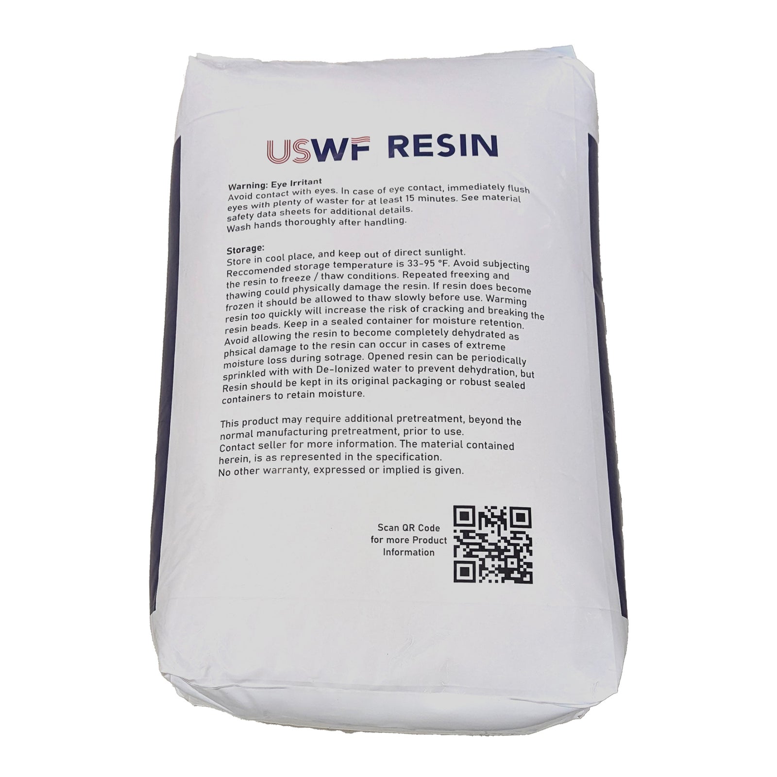 USWF 50 lbs. 1 cu. ft. Ion Exchange Water Softener Resin - DiscountFilterStore.com
