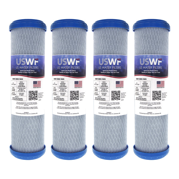 USWF Coconut Carbon Block Filter 0.5 Micron 10"x2.5" - Whole House Cartridges - 17.6 - DiscountFilterStore.com