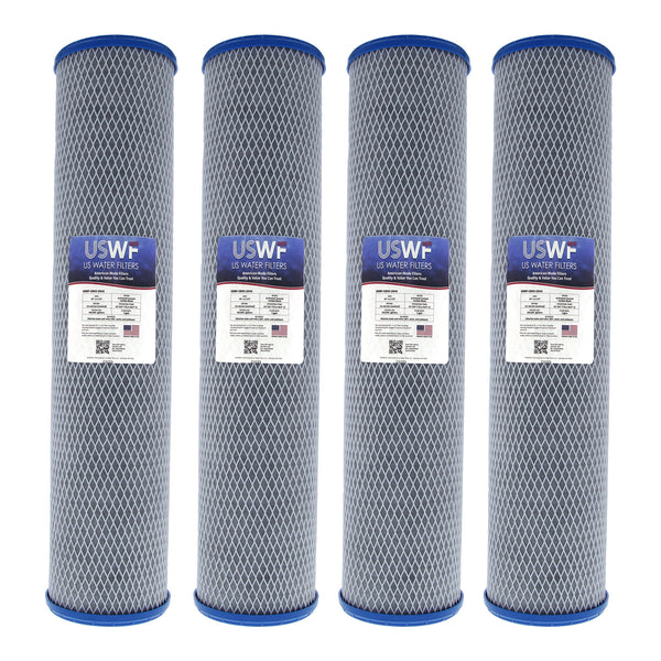 USWF Coconut Carbon Block Filter 0.5 Micron 20"x4.5" - Whole House Cartridges - 104.94 - DiscountFilterStore.com