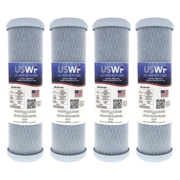 USWF Coconut Carbon Block Filter 5 Micron 10"x2.5" - Whole House Cartridges - 11.16 - DiscountFilterStore.com