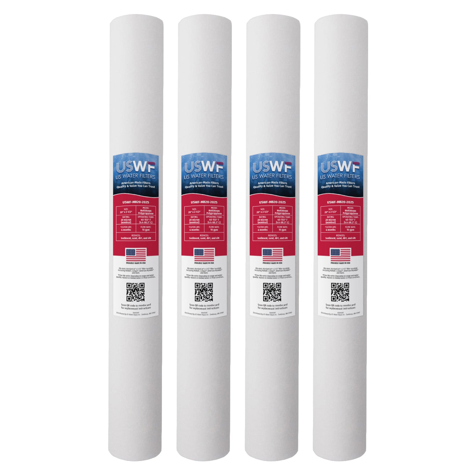 USWF 20 Micron 20"x2.5" Melt Blown Sediment Filter - DiscountFilterStore.com