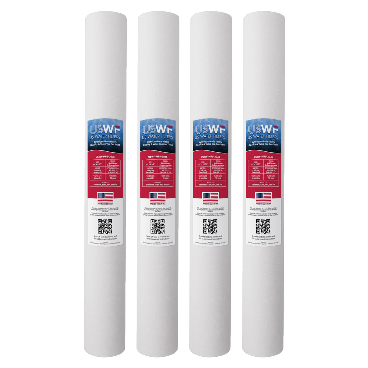 USWF 5 Micron 20"x2.5" Melt Blown Sediment Filter - DiscountFilterStore.com