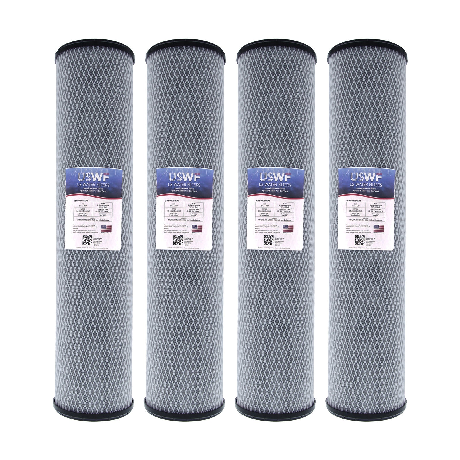 USWF Lead Reducing Carbon Block Filter 0.5 Micron 20"x4.5" - DiscountFilterStore.com