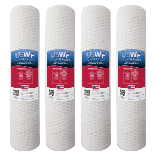 USWF 25 Micron 20"x4.5" String Wound Sediment Filter - Whole House Cartridges - 28.96 - DiscountFilterStore.com