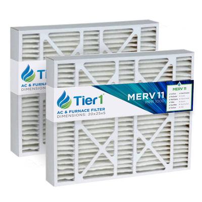 Tier1 brand replacement for Lennox X0586 - 20 x 25 x 5 - MERV 11 (2-Pack) - Air Filters - 96.72 - DiscountFilterStore.com