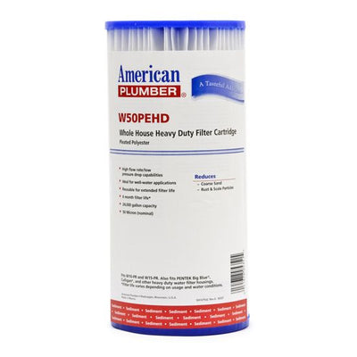 W50PEHD American Plumber Whole House Heavy Duty Filter Cartridge - Whole House Cartridges - 28.74 - DiscountFilterStore.com
