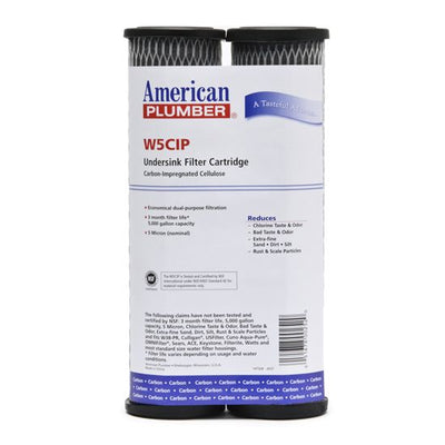 W5CIP American Plumber Undersink Filter Replacement Cartridge (2-Pack) - Whole House Cartridges - 30.3 - DiscountFilterStore.com