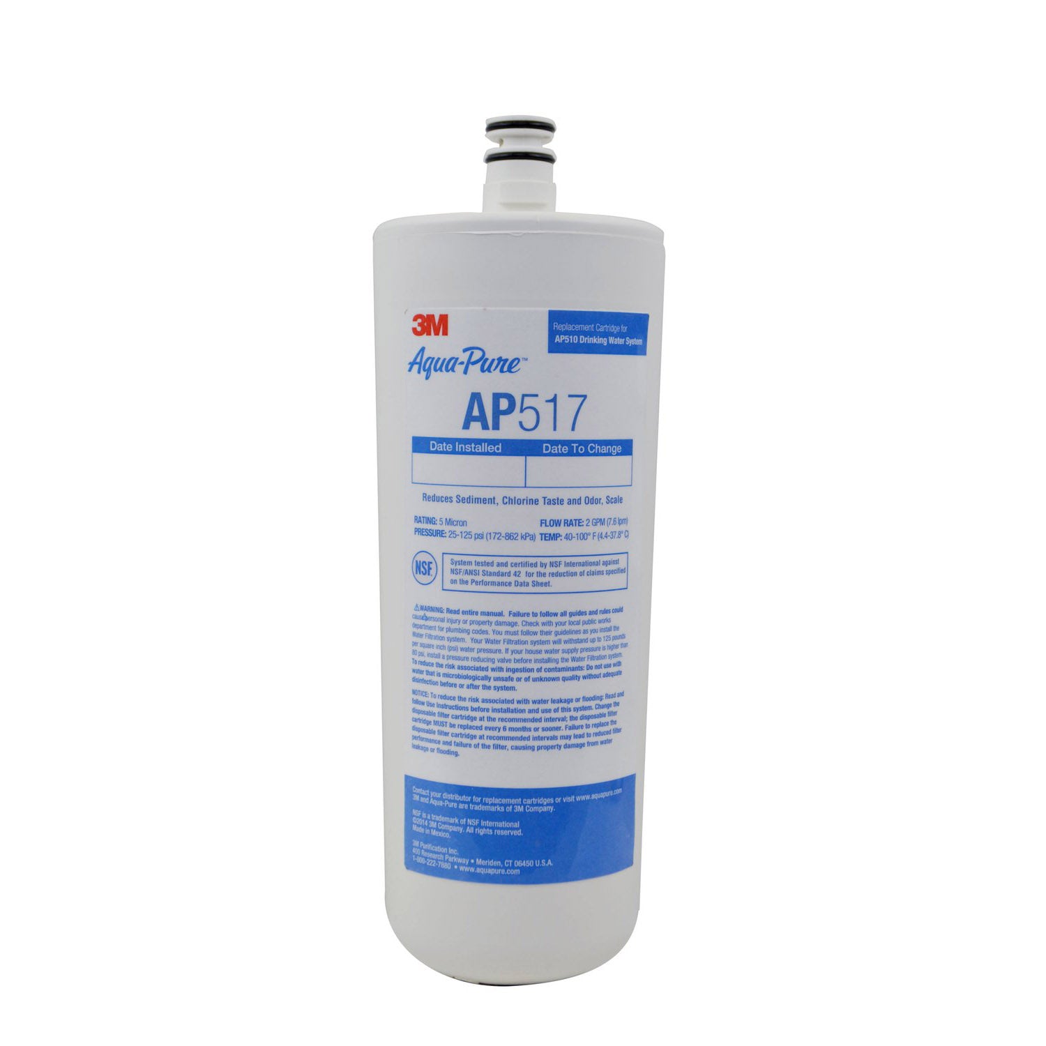 AP517, AP51711 3M Aqua-Pure Under Sink Full Flow Replacement Cartridge - DiscountFilterStore.com