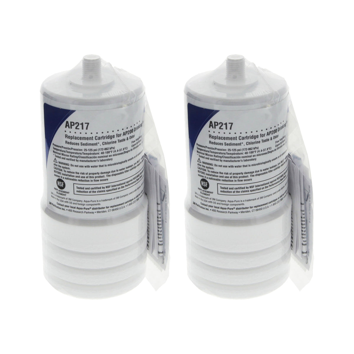 AP217, AP217-2, 5578604 3M Aqua-Pure Under Sink Replacement Water Filter Cartridge Set (2-Pack) - DiscountFilterStore.com