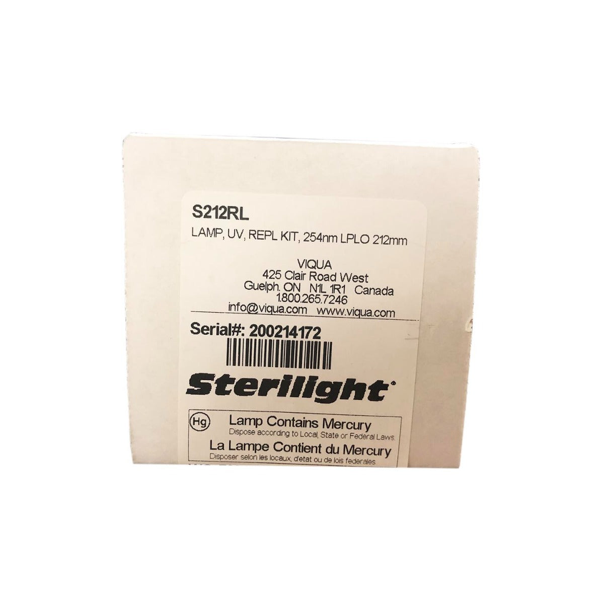 S212RL Viqua Water Disinfection System UV Lamp - DiscountFilterStore.com