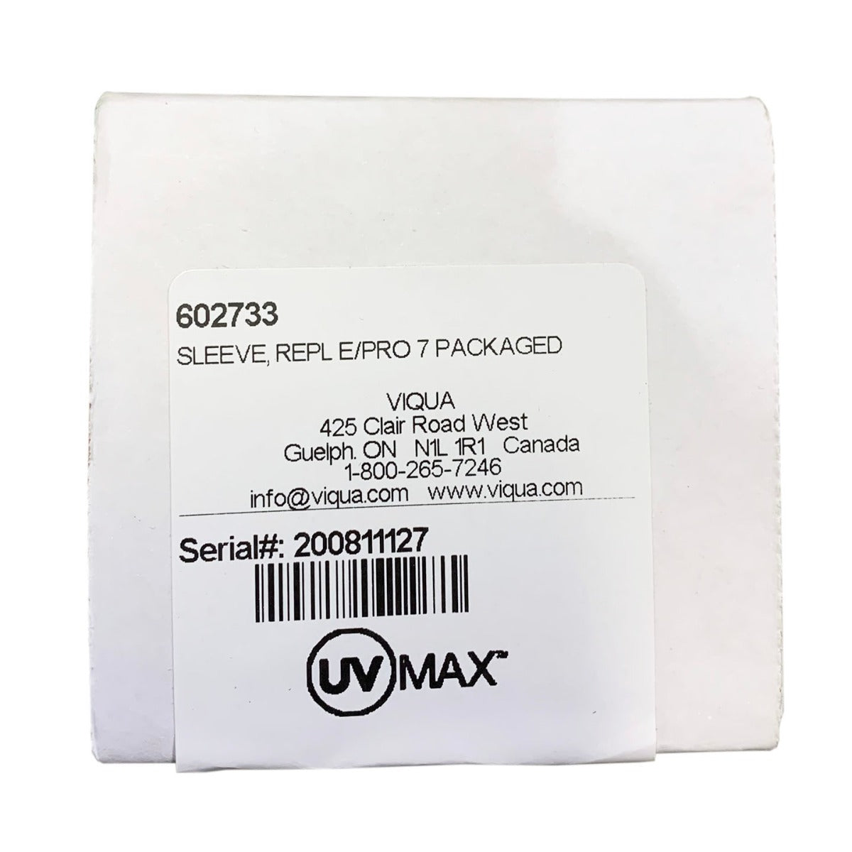 602733 Viqua Quartz Sleeve for 602806 UV Lamp - DiscountFilterStore.com