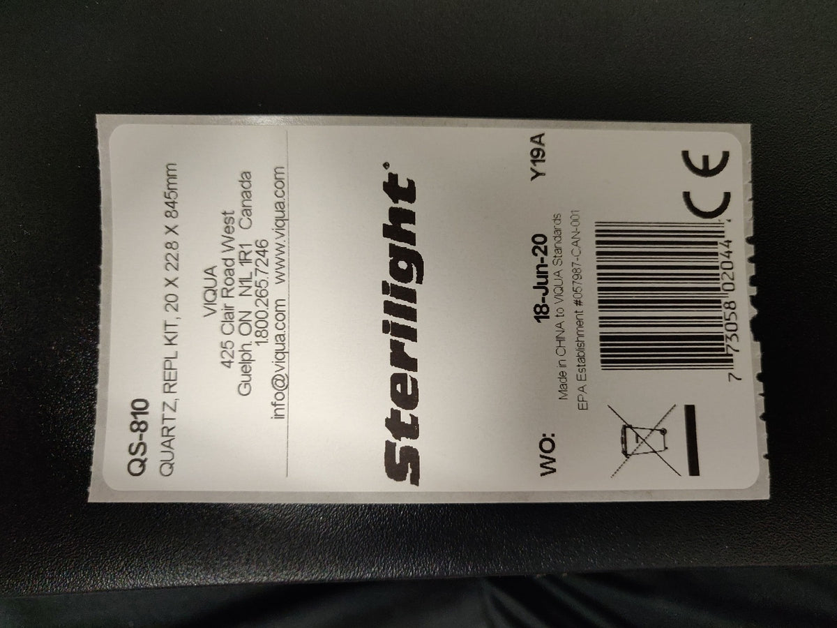 QS-810 Viqua Quartz Sleeve for S810RL UV Lamp - DiscountFilterStore.com