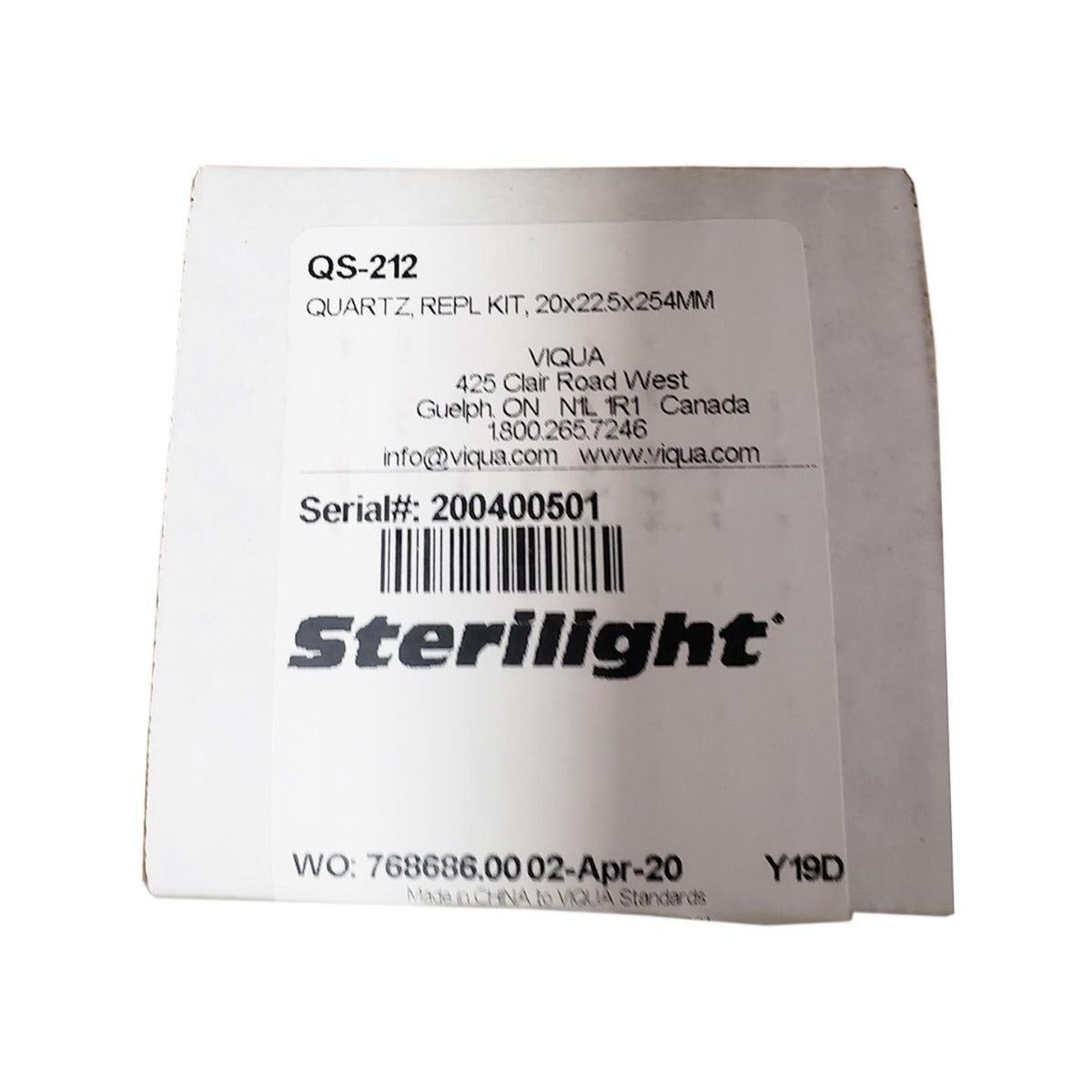 QS-212 Viqua Replacement Quartz Sleeve for S212RL Lamp - DiscountFilterStore.com
