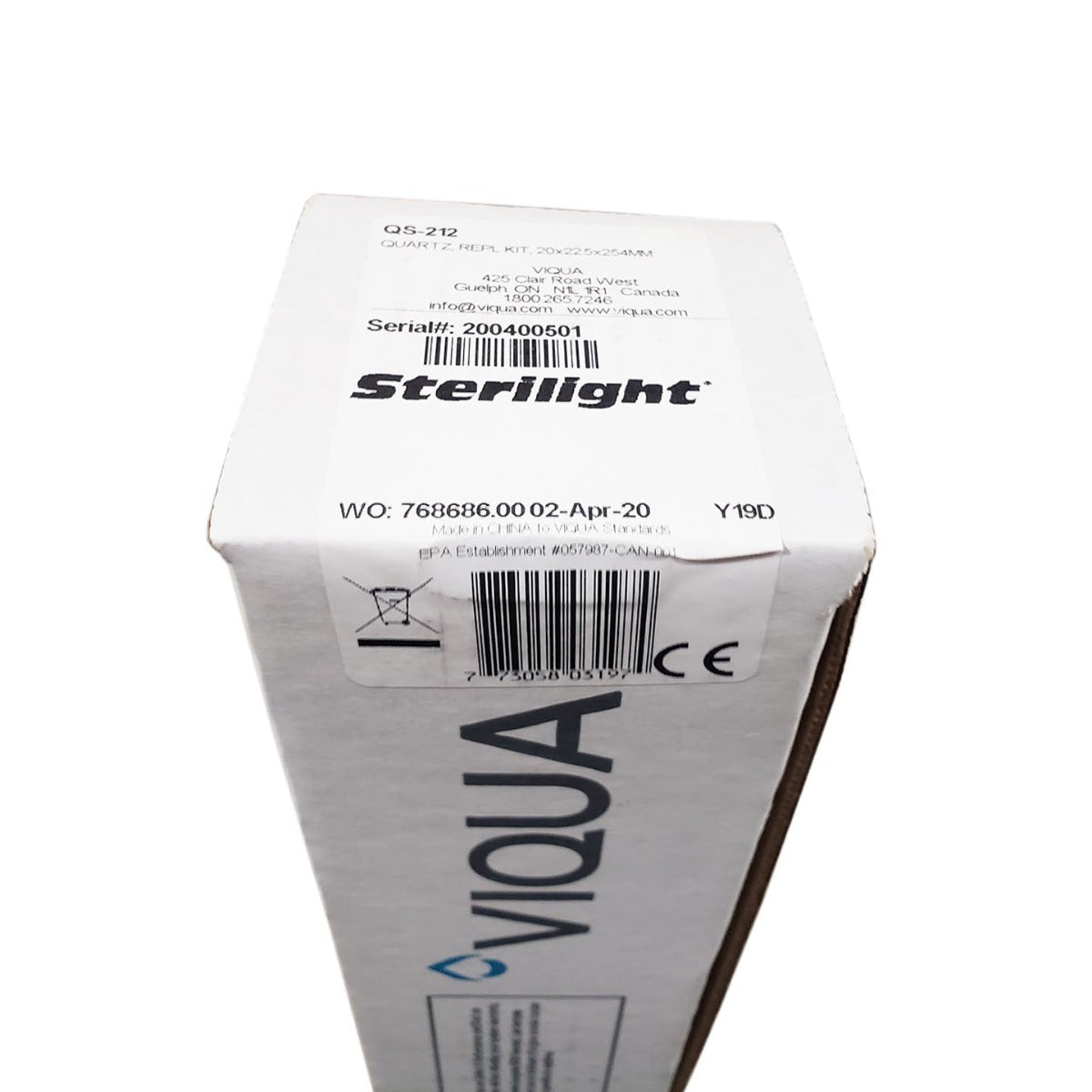 QS-212 Viqua Replacement Quartz Sleeve for S212RL Lamp - DiscountFilterStore.com