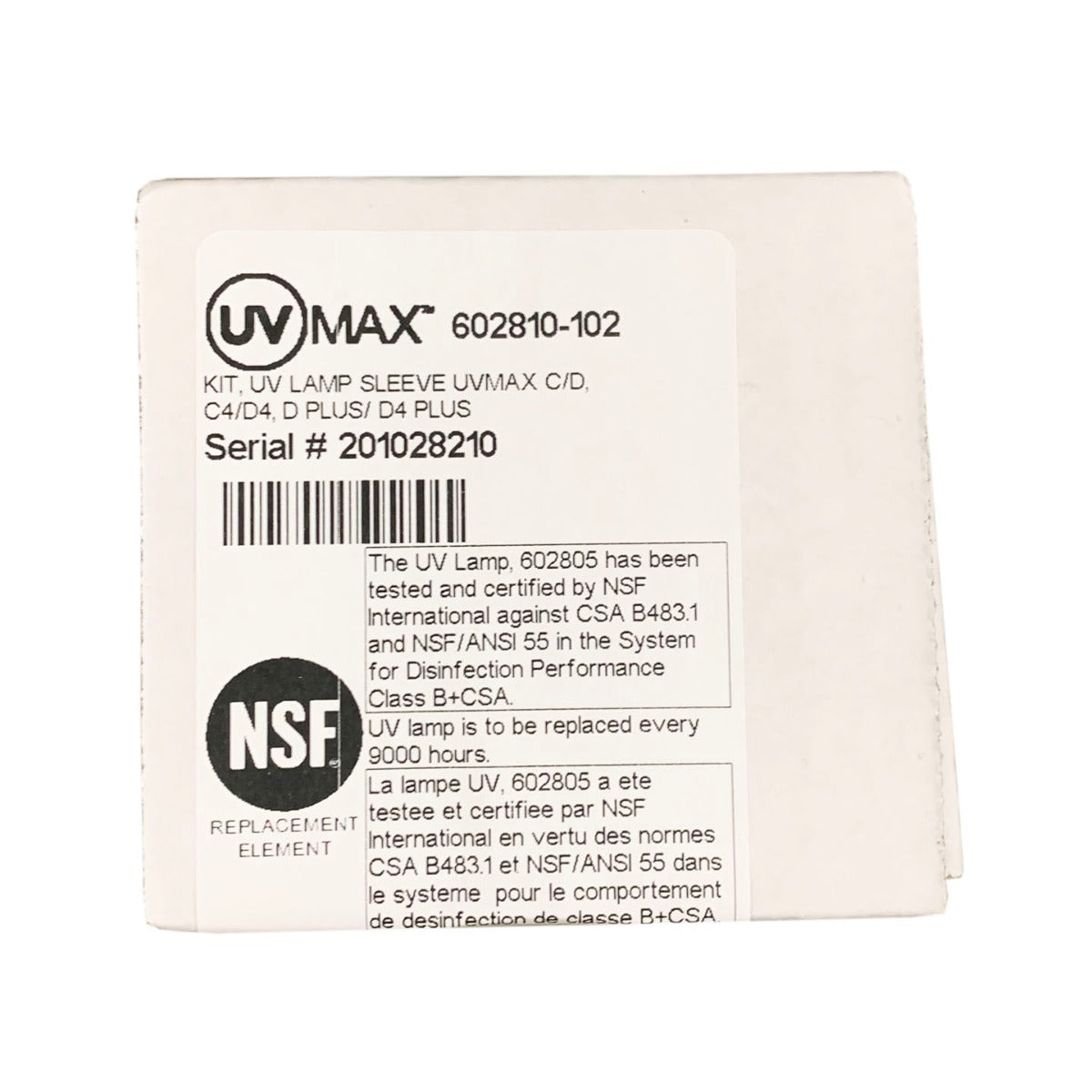 Viqua 602810-102 Lamp and Sleeve Kit for D Model Systems - DiscountFilterStore.com