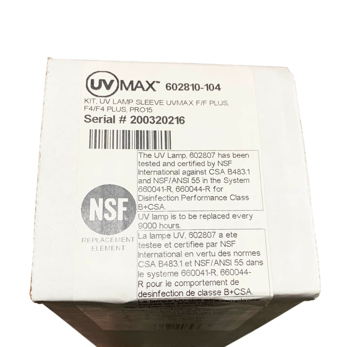 Viqua 602810-104 Authentic OEM UV Lamp & Sleeve Replacement Kit for Ultraviolet Systems F, F+, F4, F4+, F4-V & PRO15 - DiscountFilterStore.com