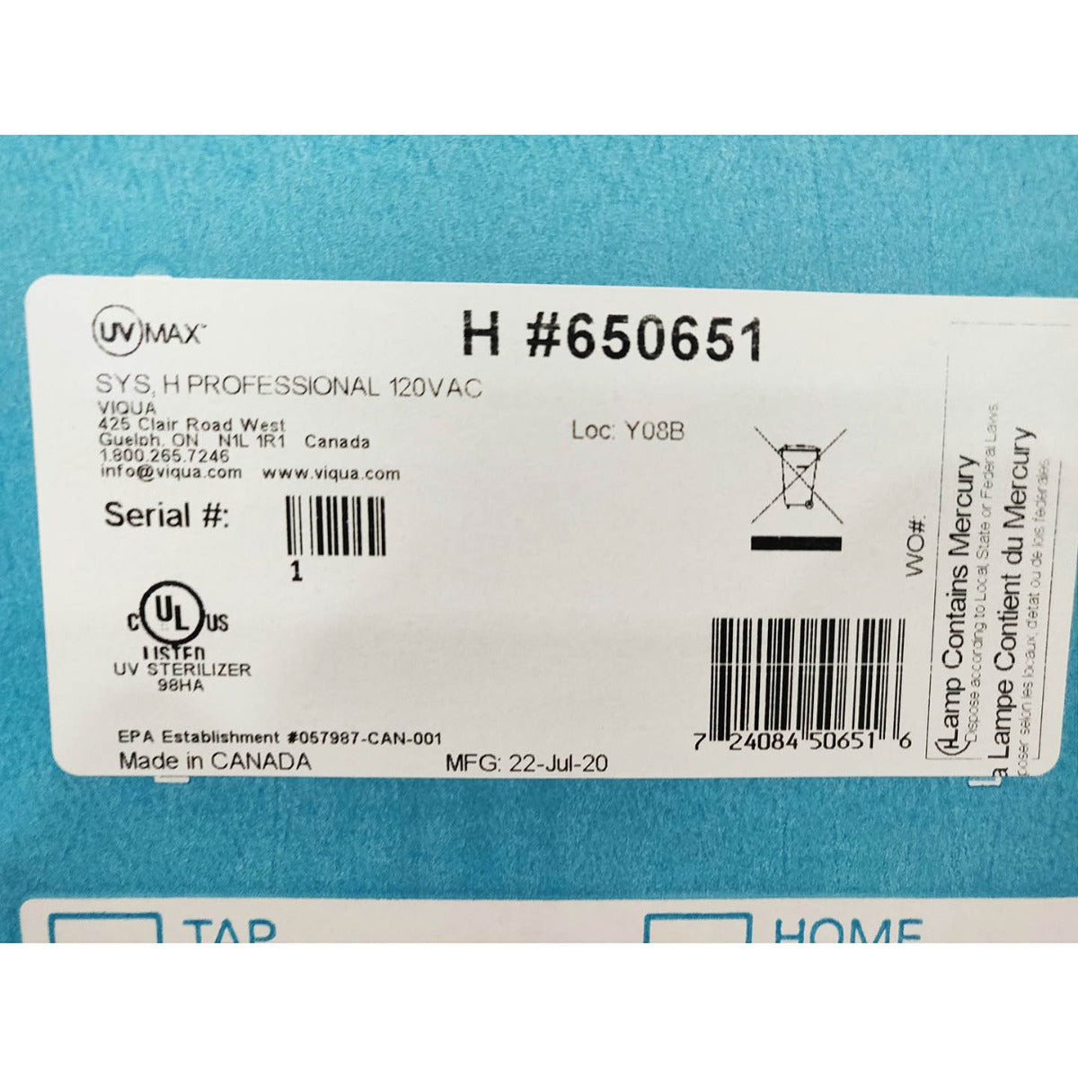 650651 H Viqua Professional Plus UltraViolet Disinfection System - DiscountFilterStore.com