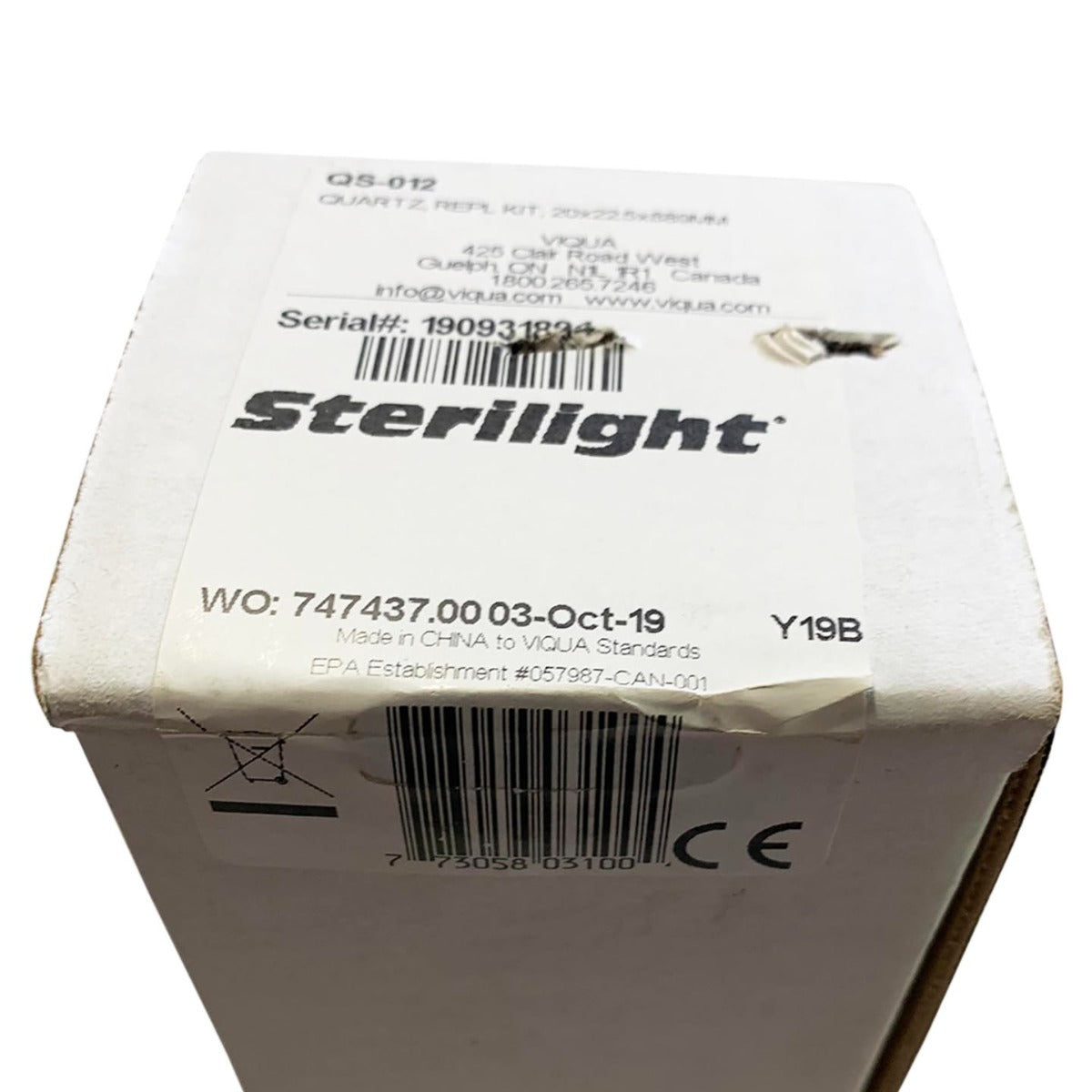 QS-012 Viqua Replacement Quartz Sleeve for S740RL-4C UV Lamp - DiscountFilterStore.com