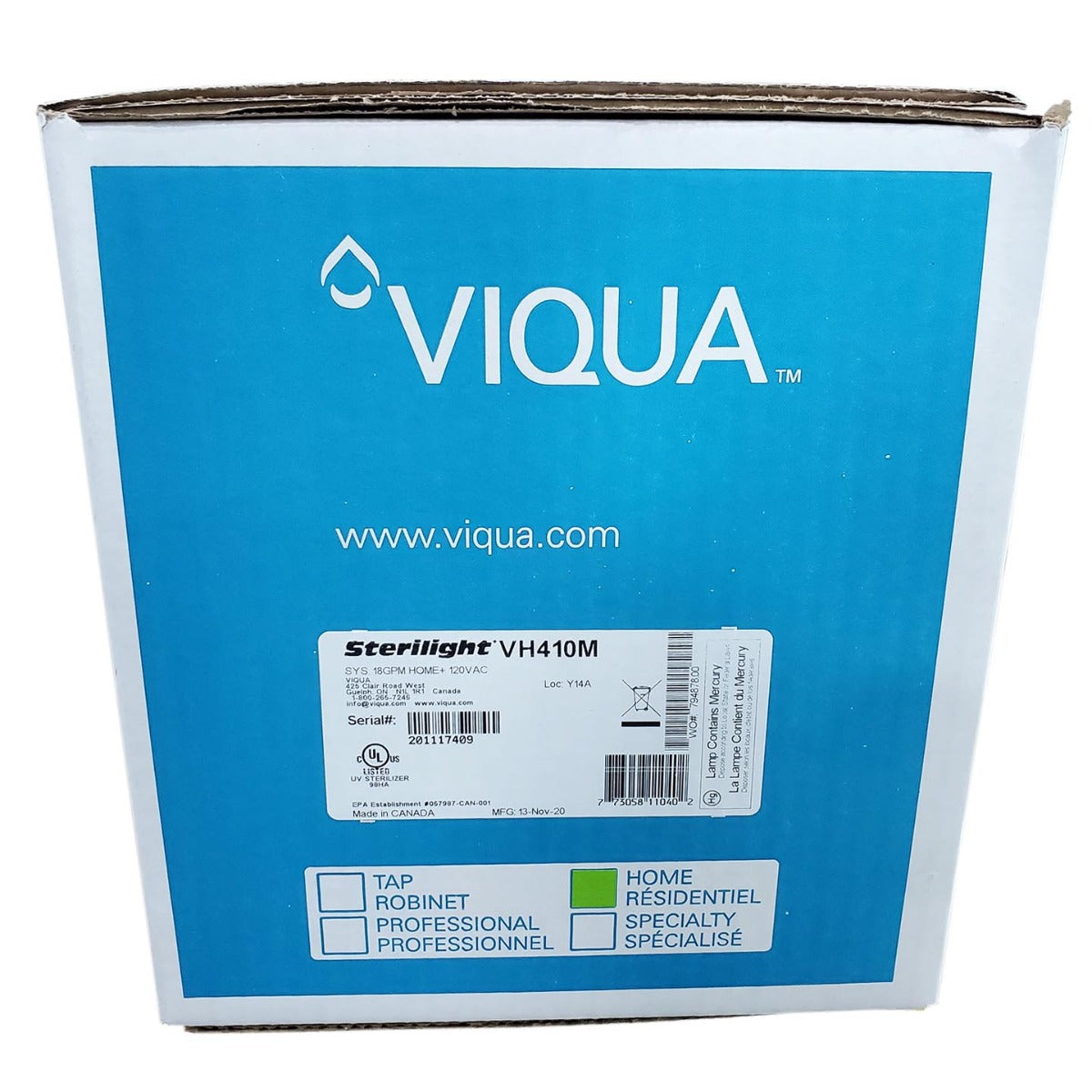VH410M Viqua Home Plus UltraViolet Water Disinfection System - DiscountFilterStore.com
