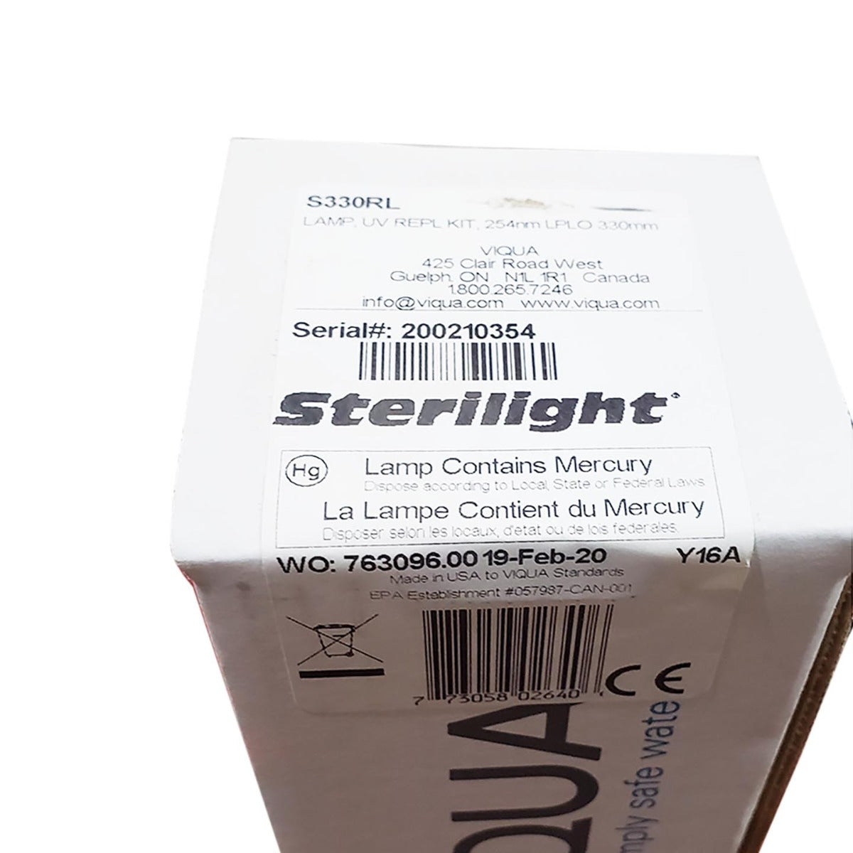 S330RL Viqua Water Disinfection System UV Lamp - DiscountFilterStore.com