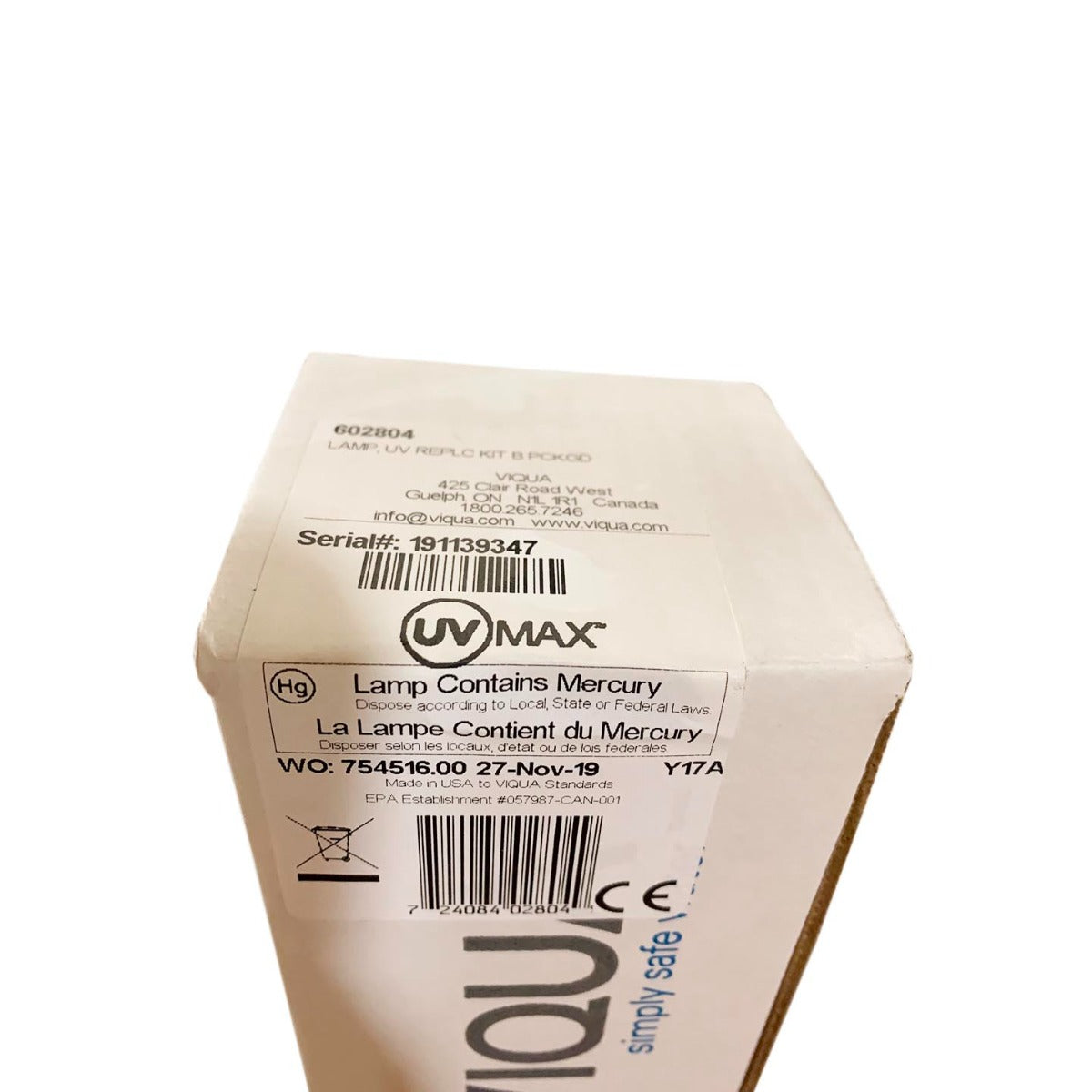 UV-MAX-602804 Viqua Ultraviolet Lamp - DiscountFilterStore.com