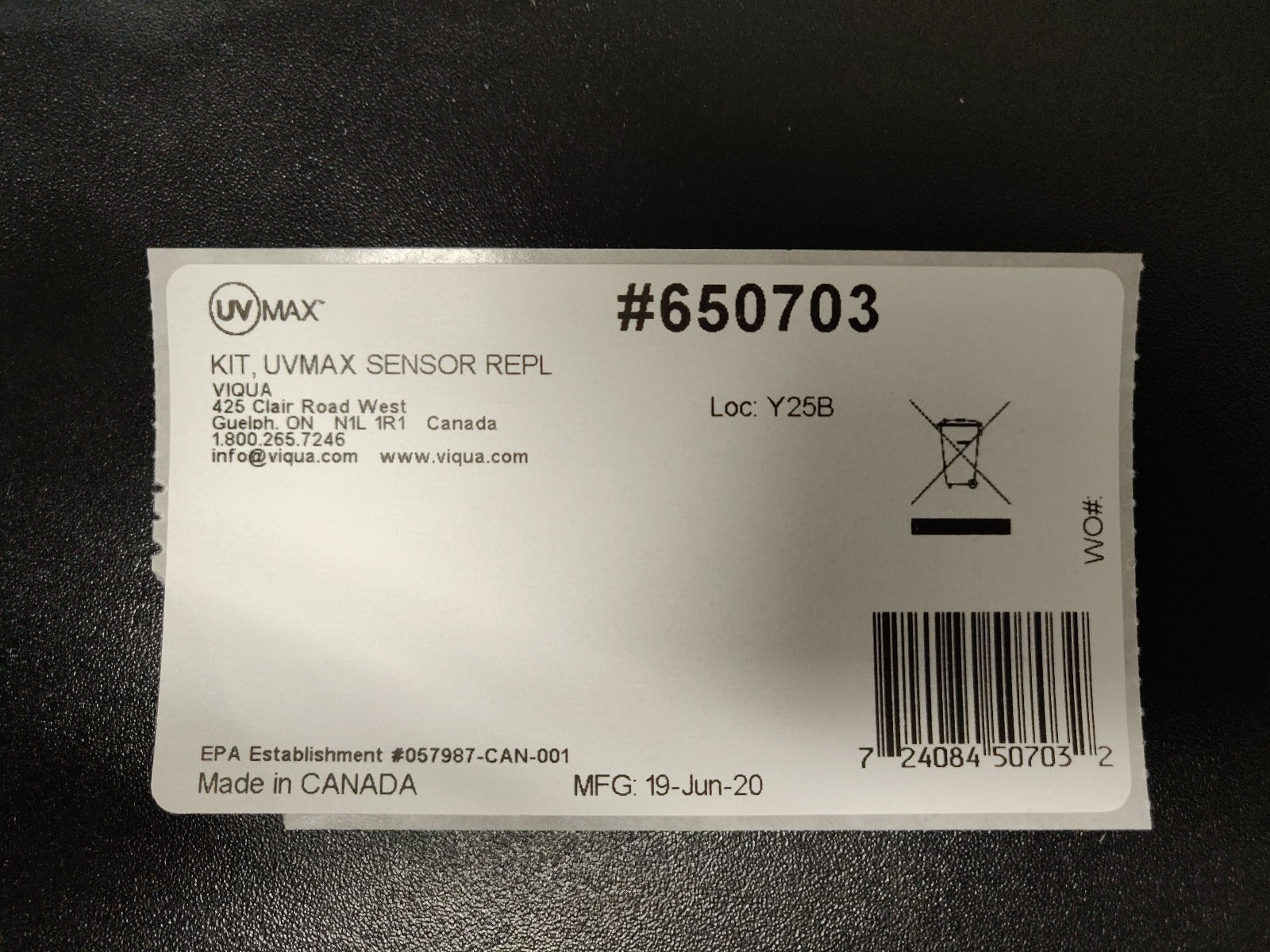 650703 Viqua Home UV Water Disinfection System Sensor - DiscountFilterStore.com