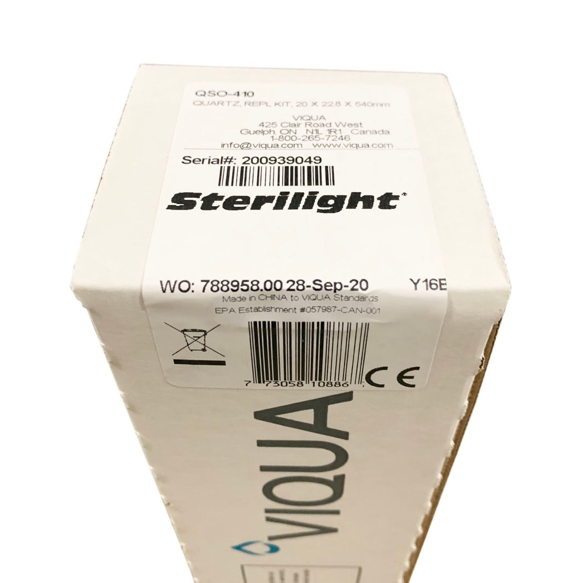 QSO-410 Replacement Quartz Sleeve for Viqua VH410 - DiscountFilterStore.com