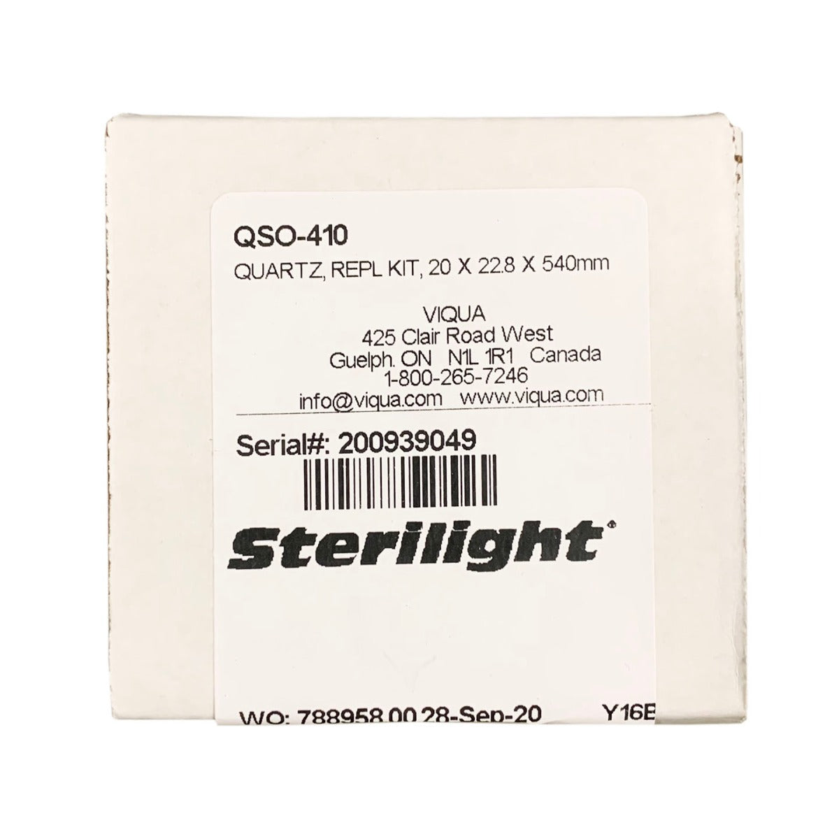 QSO-410 Replacement Quartz Sleeve for Viqua VH410 - DiscountFilterStore.com