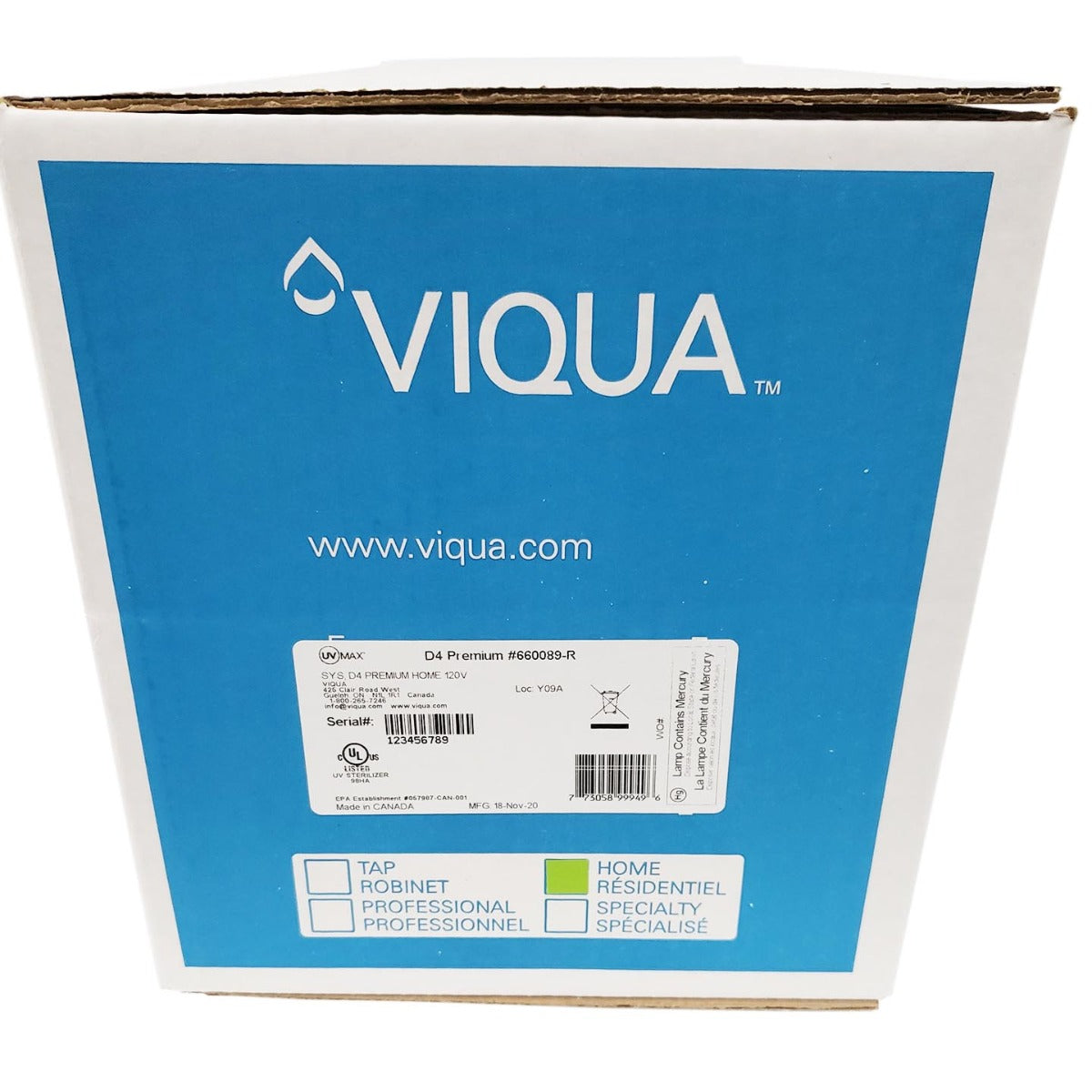 Whole Home D4 Premium w/ LCD Screen by Viqua - DiscountFilterStore.com
