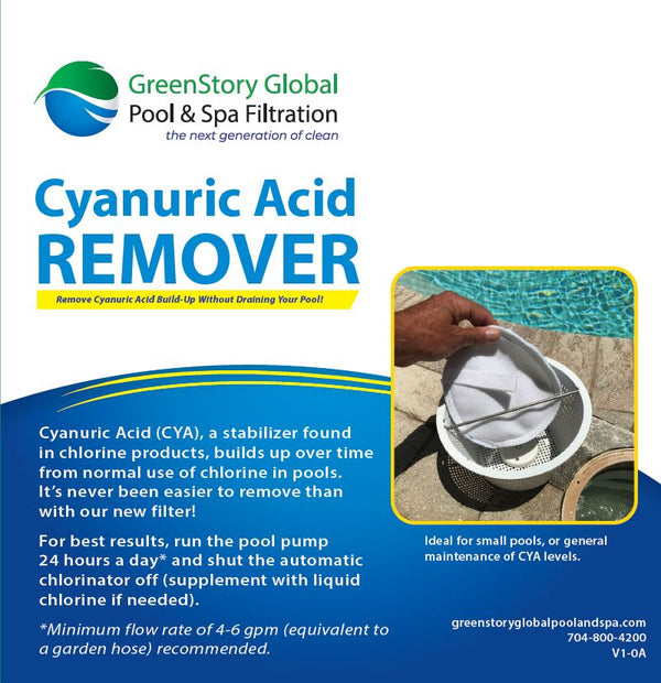 1 LB GreenStory Global Cyanuric Acid CYA Remover GSG-CYA-1.0 - Pool and Spa Filters - 45.41 - DiscountFilterStore.com