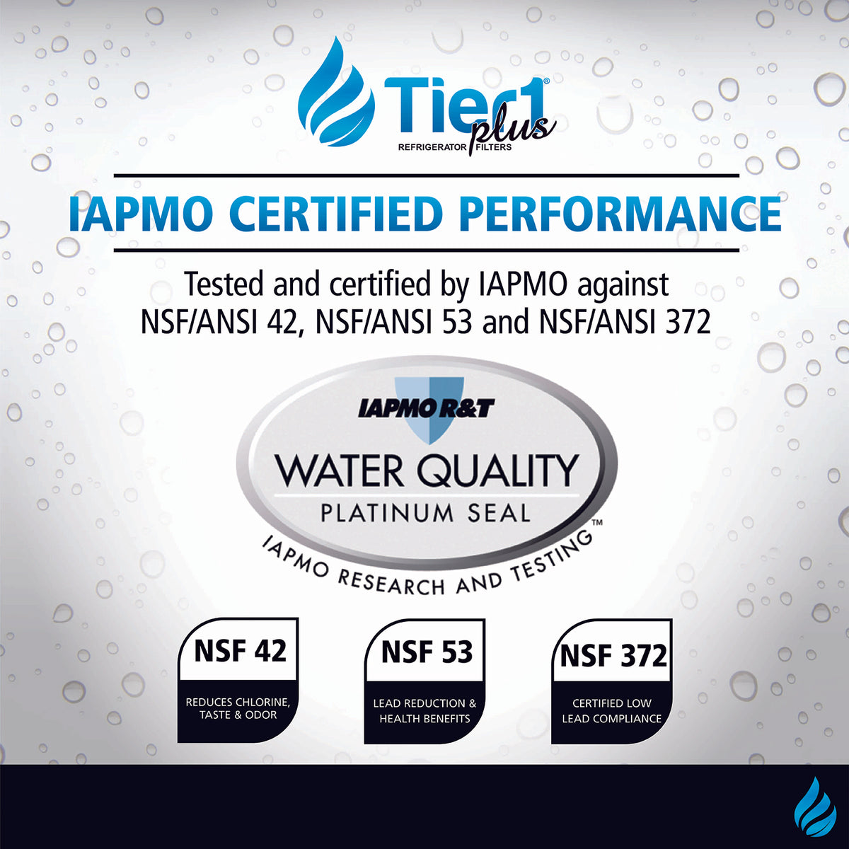 5231JA2002A / LT500P LG Comparable Lead and Mercury Reducing Refrigerator Water Filter By Tier1 Plus - DiscountFilterStore.com