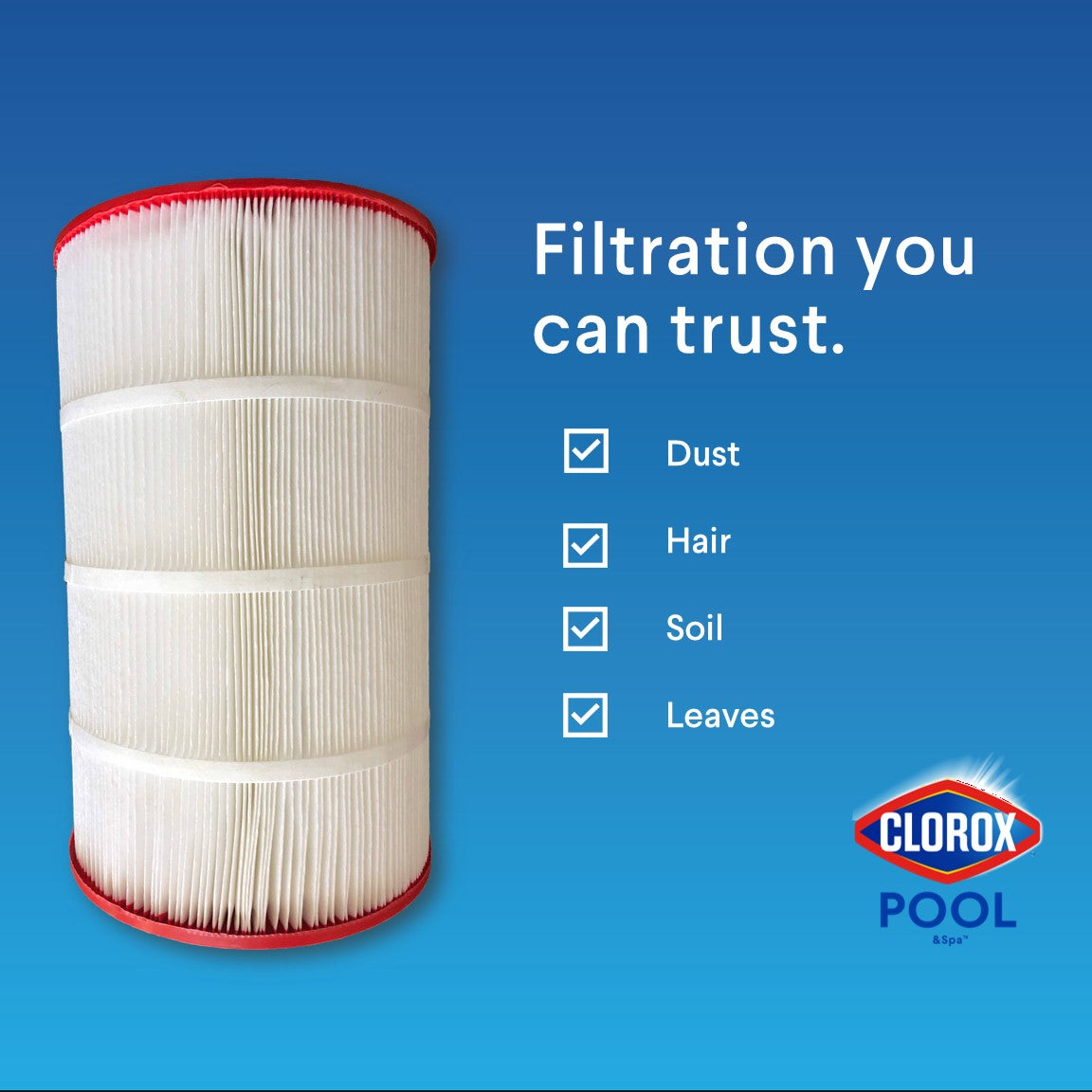 17-1/4 X 9 Clorox Silver Edition Advanced Pool Filter | Replacement for Hayward CX900RE, Unicel C-8409, Pleatco PA90, Filbur FC-1292, and More | 90 sq ft - DiscountFilterStore.com