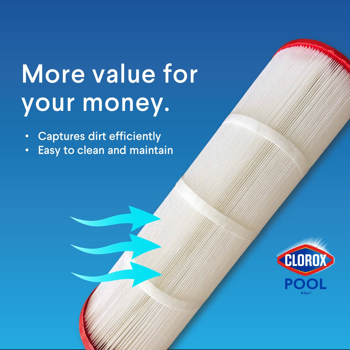 17-1/4 X 9 Clorox Silver Edition Advanced Pool Filter | Replacement for Hayward CX900RE, Unicel C-8409, Pleatco PA90, Filbur FC-1292, and More | 90 sq ft - DiscountFilterStore.com