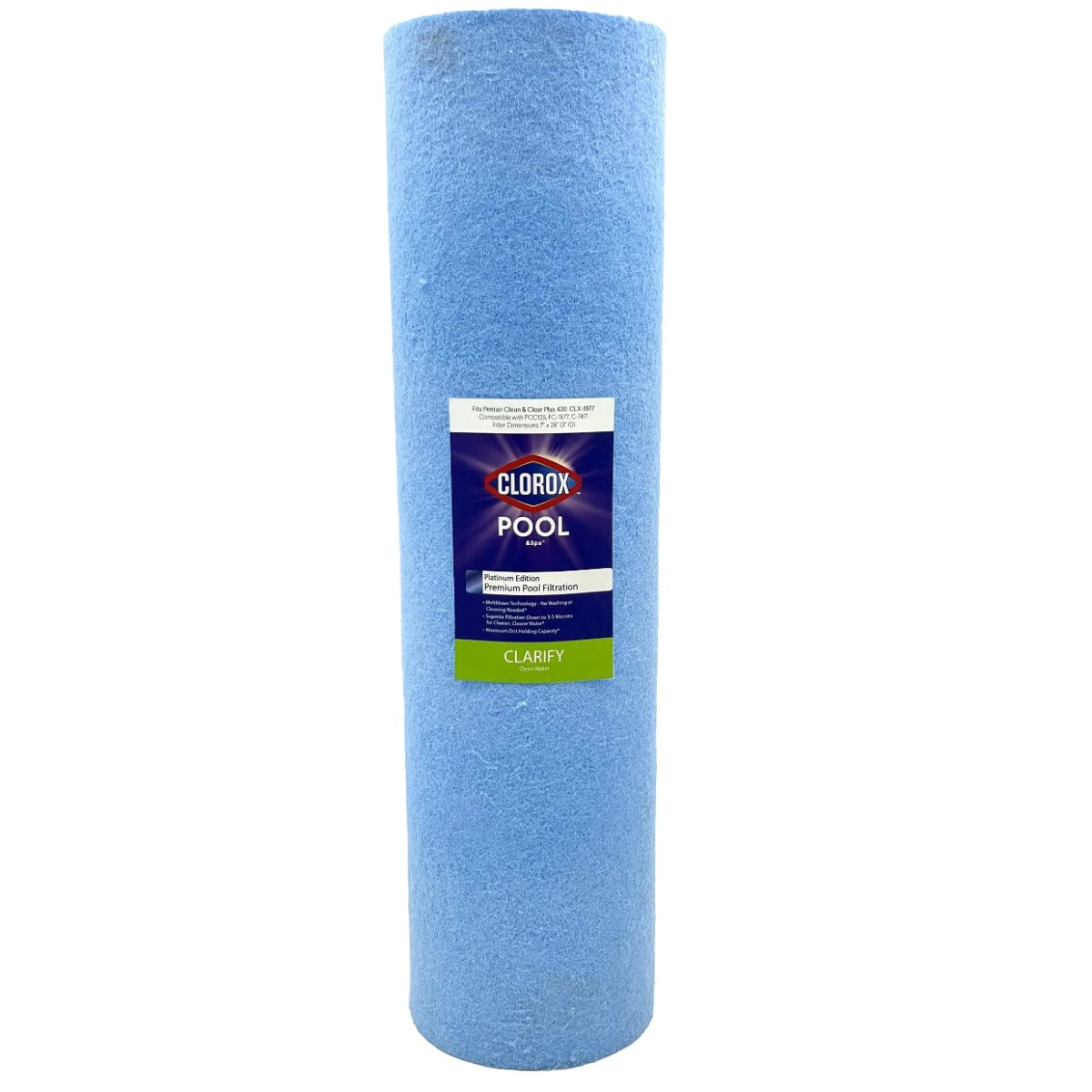 26 X 7 Clorox Platinum Edition Premium Pool Filter | Replacement for Pentair Clean & Clear Plus 420, Unicel C-7471, Pleatco PCC-105, Filbur FC-1977 - DiscountFilterStore.com