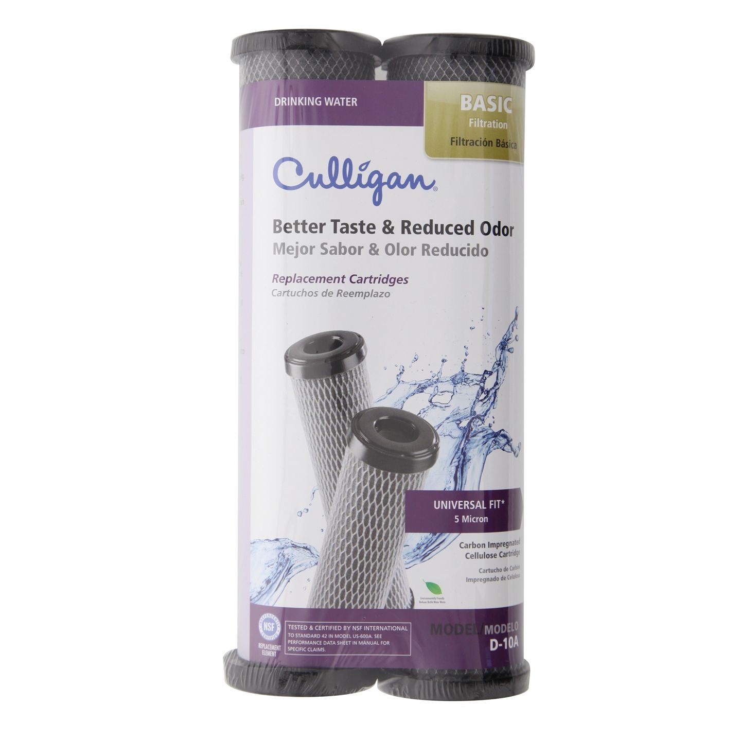 D-10A Culligan Level 1 Undersink Filter Replacement Cartridge (2-Pack) - DiscountFilterStore.com