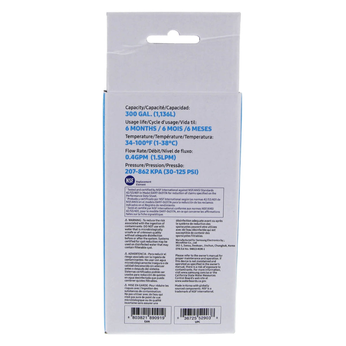 DA29-00003G Samsung Refrigerator Water Filter - DiscountFilterStore.com