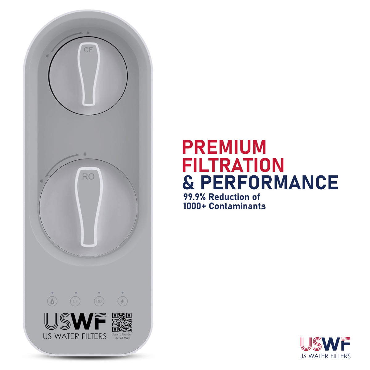 600GPD Tankless Undersink RO System by USWF - DiscountFilterStore.com