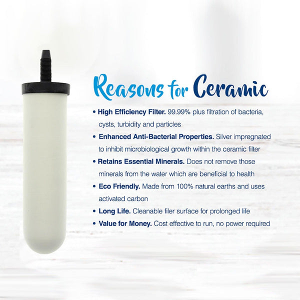 W9120133 British Berkefeld 7 Inch Ultra Fluoride Imperial Gravity Filter - Countertop & Faucet Filters - 71.49 - DiscountFilterStore.com