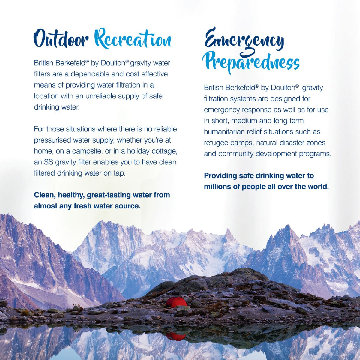 W9120133 British Berkefeld 7 Inch Ultra Fluoride Imperial Gravity Filter - DiscountFilterStore.com
