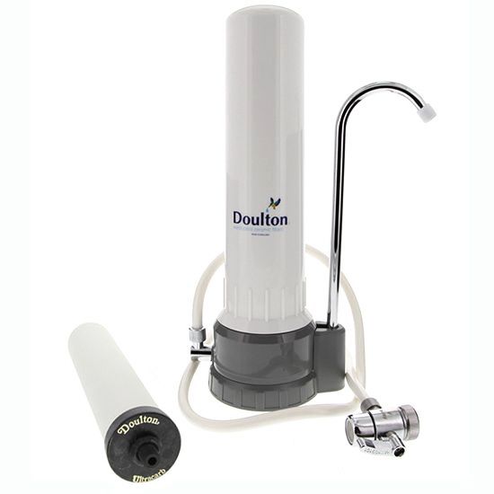 Doulton W9331032 HCP UltraCarb Countertop Filter System With UltraCarb SI Ceramic Filter Candle Filters - DiscountFilterStore.com
