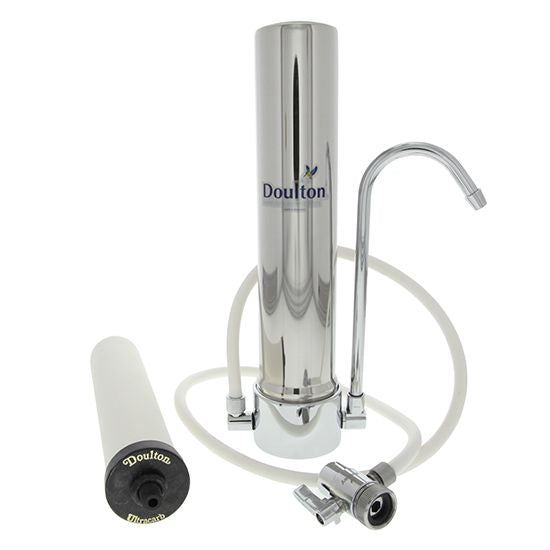 Doulton W9331208 HCS Countertop Water Filtration System With  UltraCarb SI Ceramic Candle Filter - DiscountFilterStore.com