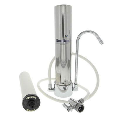 Doulton W9331208 HCS Countertop Water Filtration System With  UltraCarb SI Ceramic Candle Filter - Countertop & Faucet Filters - 220.16 - DiscountFilterStore.com
